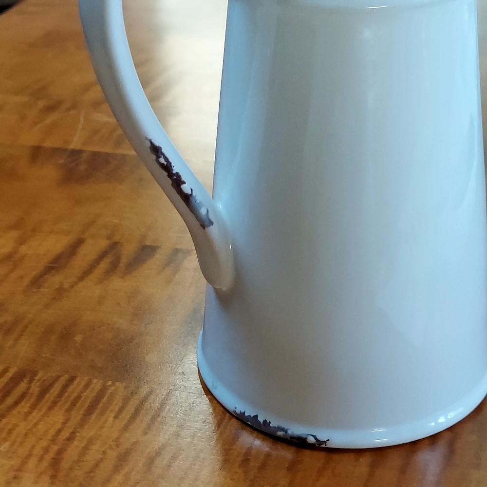 White Ceramic Rooster Pitcher - Picture 7 of 10